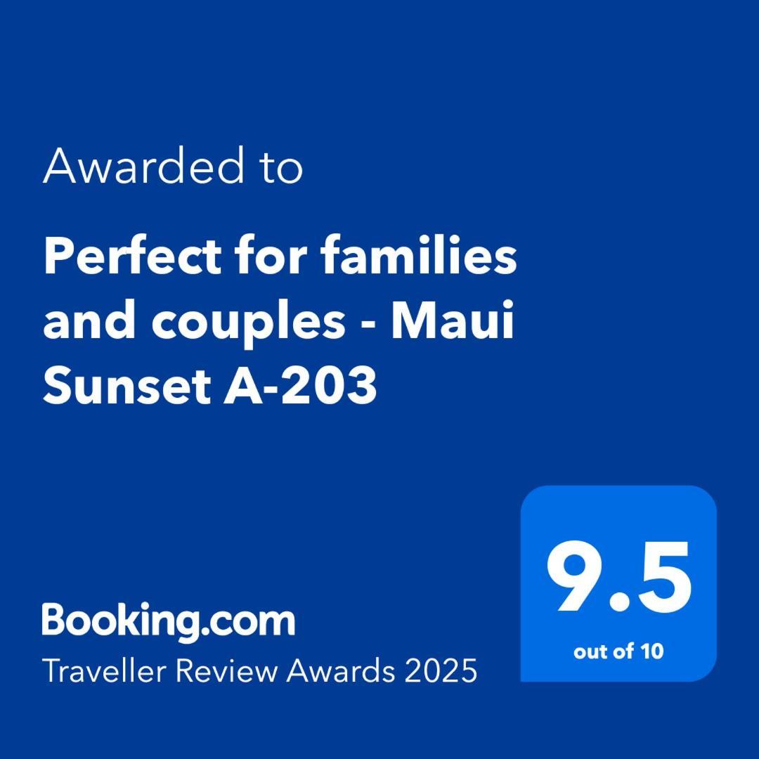 Perfect For Families And Couples - Maui Sunset A-203 Daire Kihei Dış mekan fotoğraf